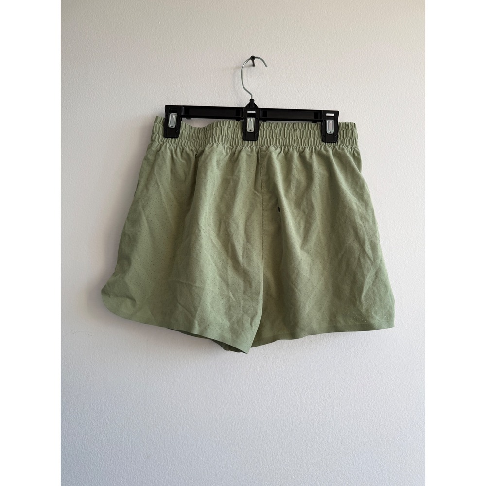 Nike Womens Dri-FIT Running Shorts Sage Green XL Perforated Athletic 2363